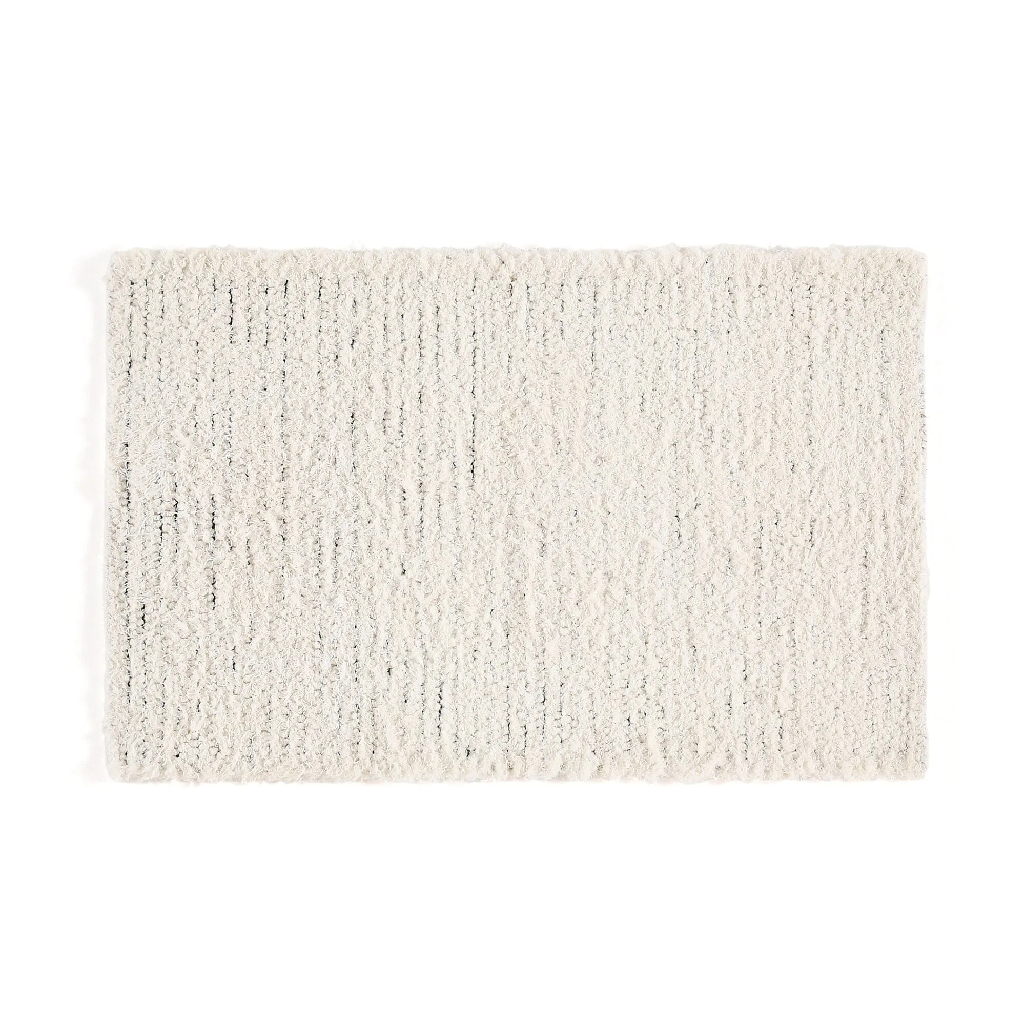 Shaggy Cotton Mat 800 X 500 White neutral everyday carpet