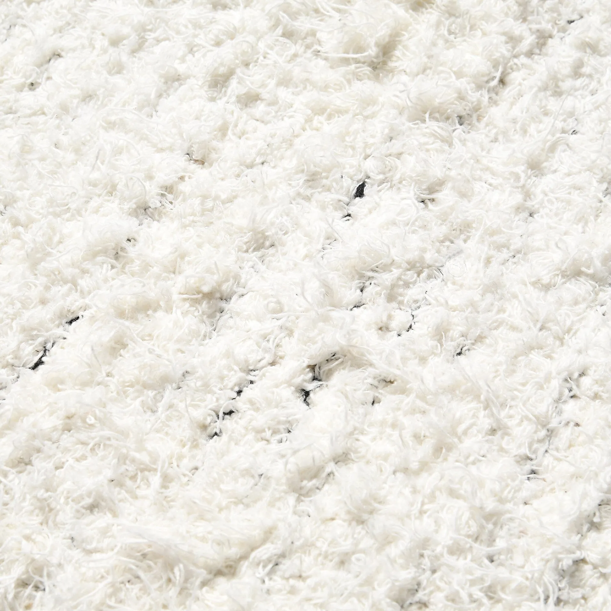 Shaggy Cotton Rug M 2000 X 1400 White