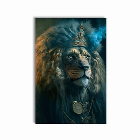 Shaman Lion by Juliano de Araujo framed mural artwork