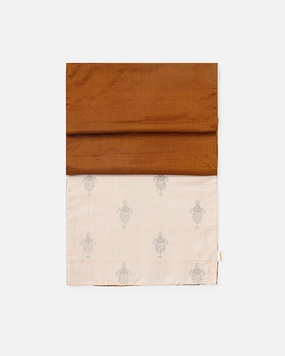 Shatranj Satin Brocade Silk Table Runner ceramic table ornament