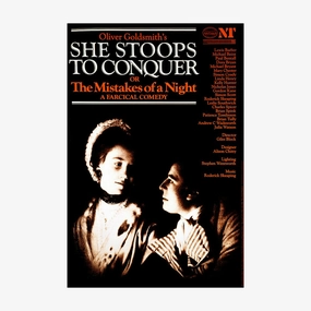 She Stoops to Conquer 1984 Print star pattern wallpaper
