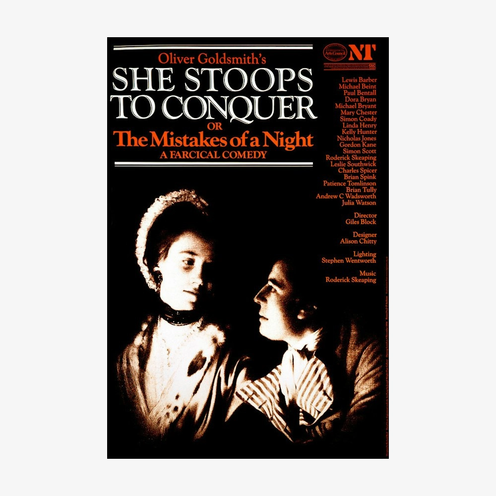 She Stoops to Conquer 1984 Print star pattern wallpaper
