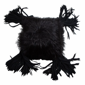 Sheepskin Tassel Pillow creative interior decor