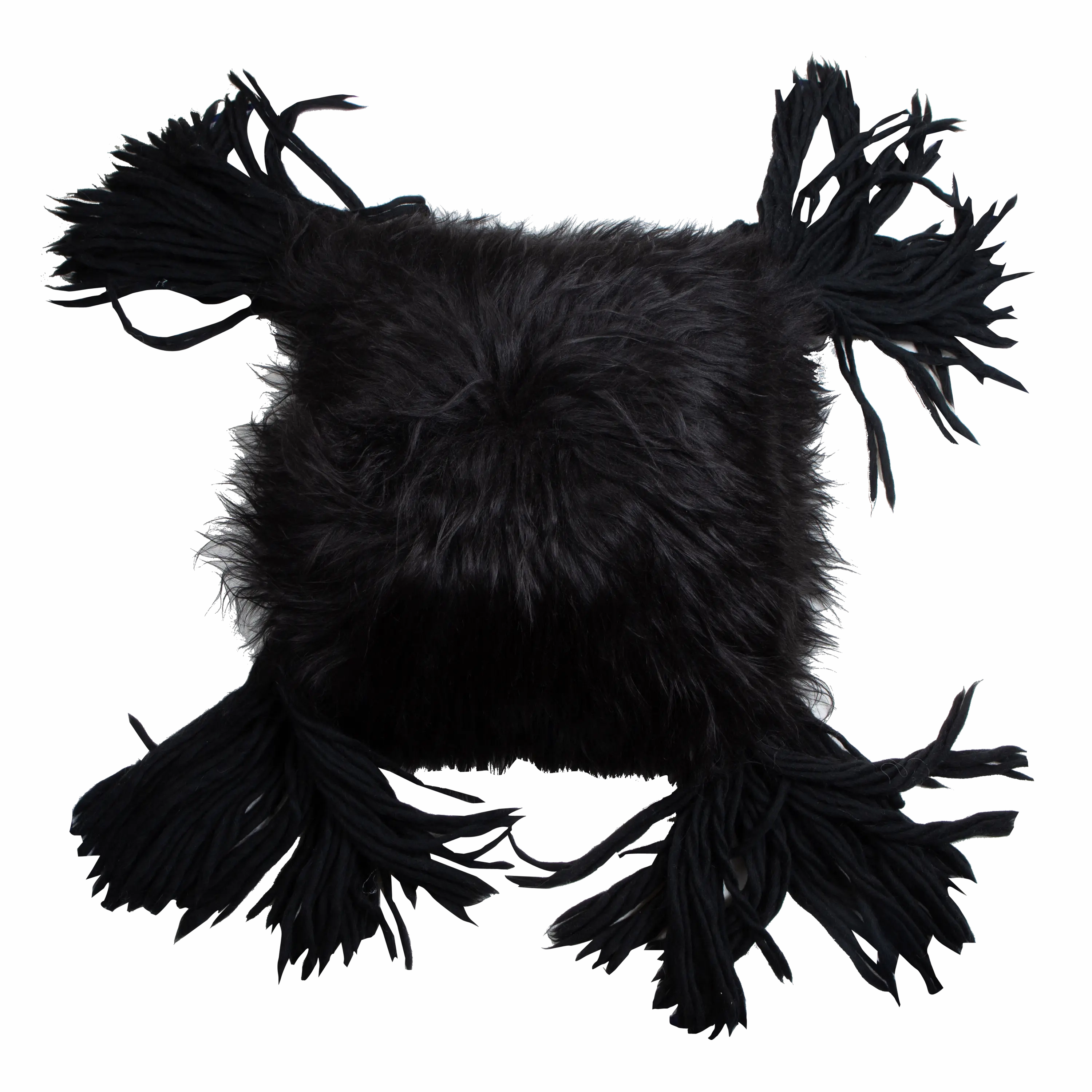 Sheepskin Tassel Pillow creative interior decor