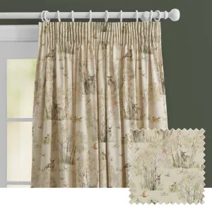 Sherwood Forest Printed Made to Measure Curtains Linen modern fashion rug  