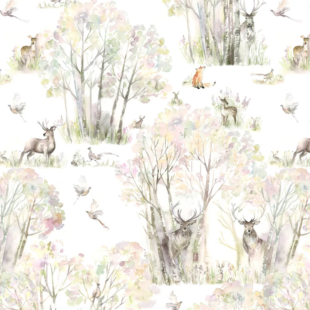 Sherwood Forest Printed Made to Measure Curtains Linen