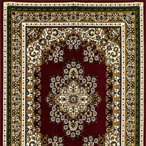 SHINTA Burgundy 5' X 8' Area Rug neutral everyday carpet
