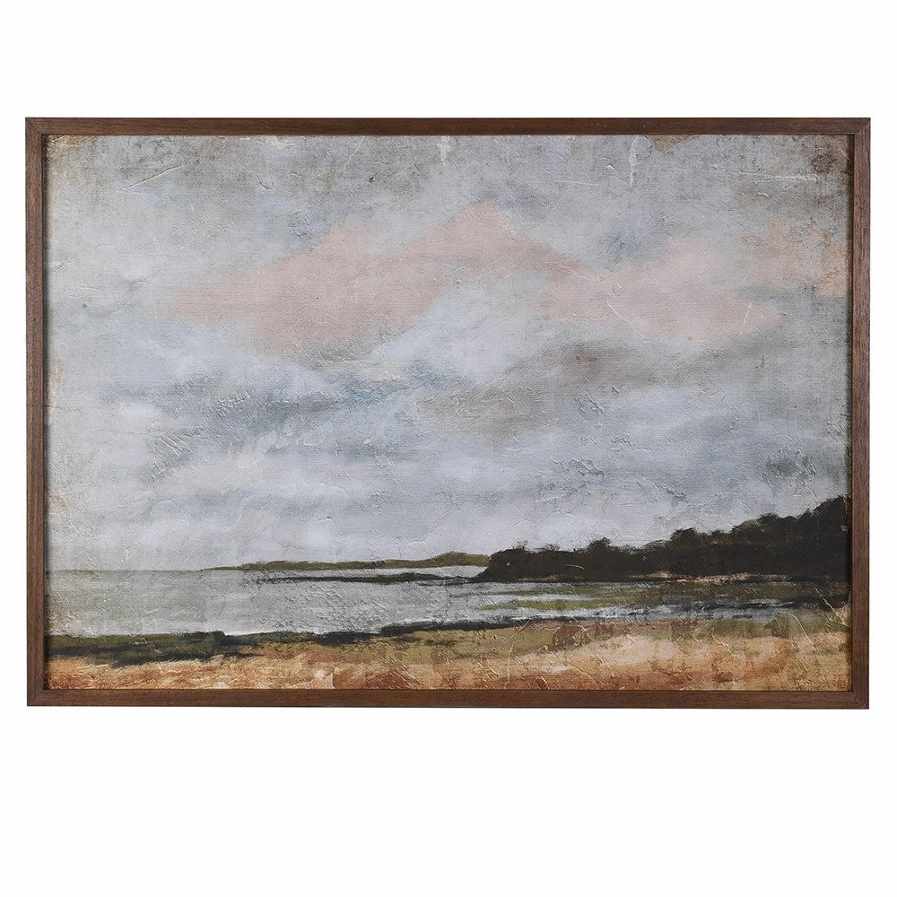 Shore Line Framed Wall Art 100cm modern mural painting