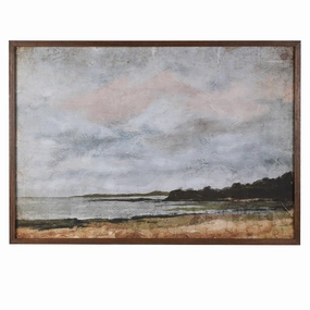 Shore Line Framed Wall Art 100cm modern mural painting