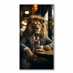 Shrewd by Juliano de Araujo framed mural artwork