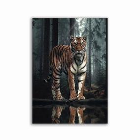 Siberian Tiger by Zenzdesign framed mural artwork