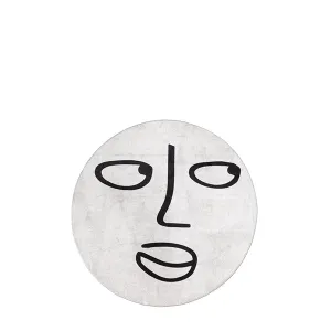 Silent Moon Carpet Round neutral everyday carpet