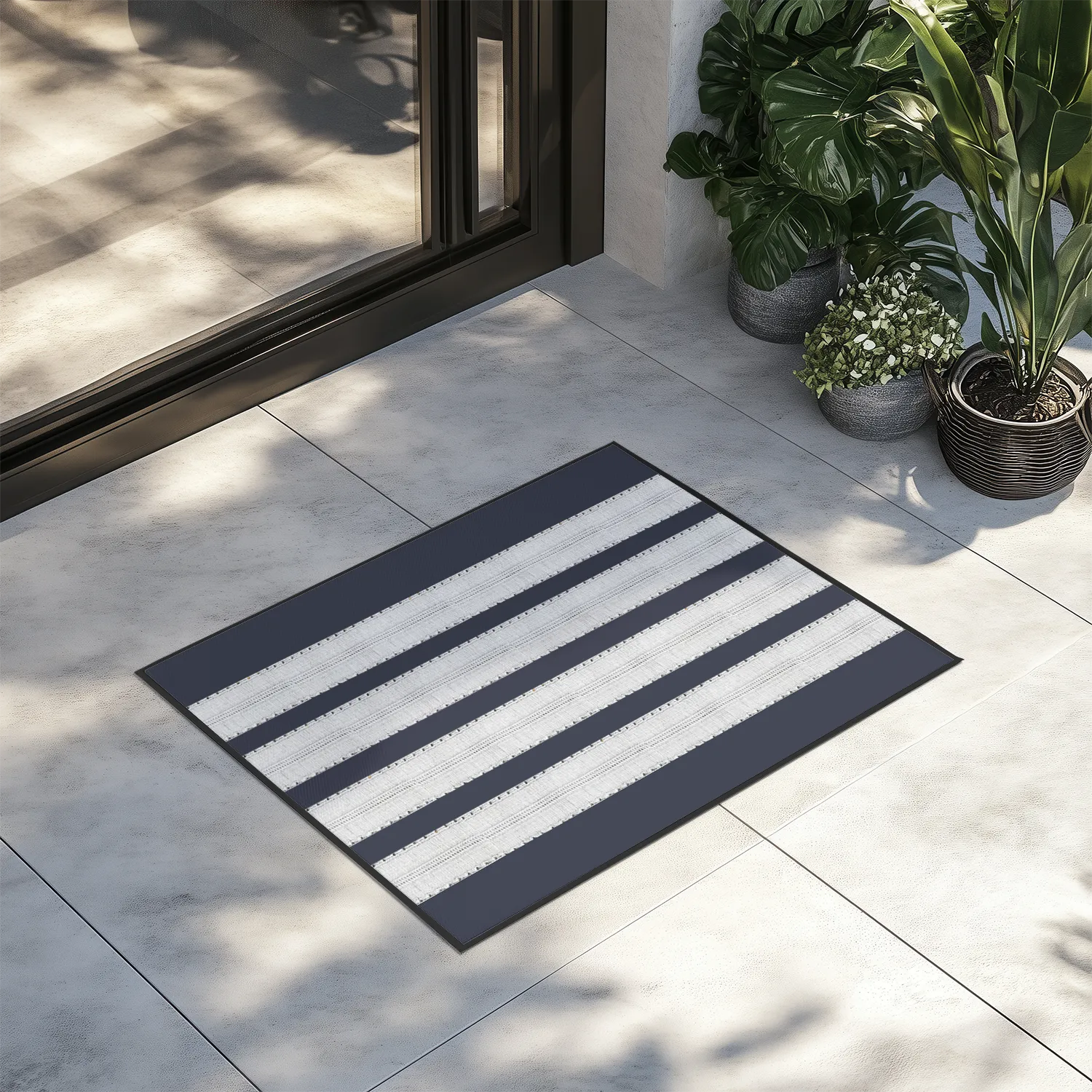 SILVER Pilot Epaulettes (4,3,2 Lines) Designed Door Mat door entrance rug