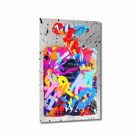 SILVER FRAGRANCE by RS Artist Silver on Acrylic framed mural artwork
