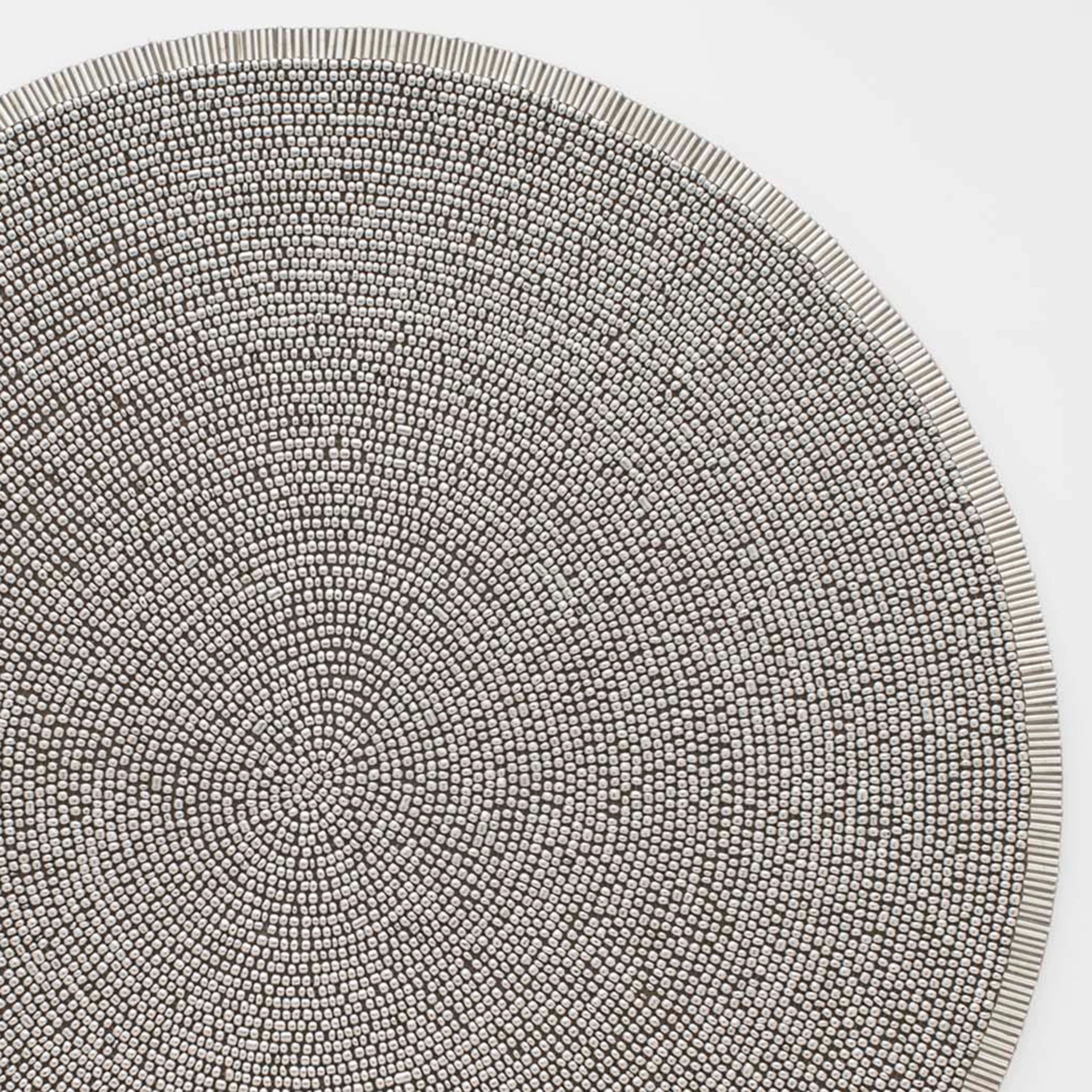 Silver Hand Beaded Placemat