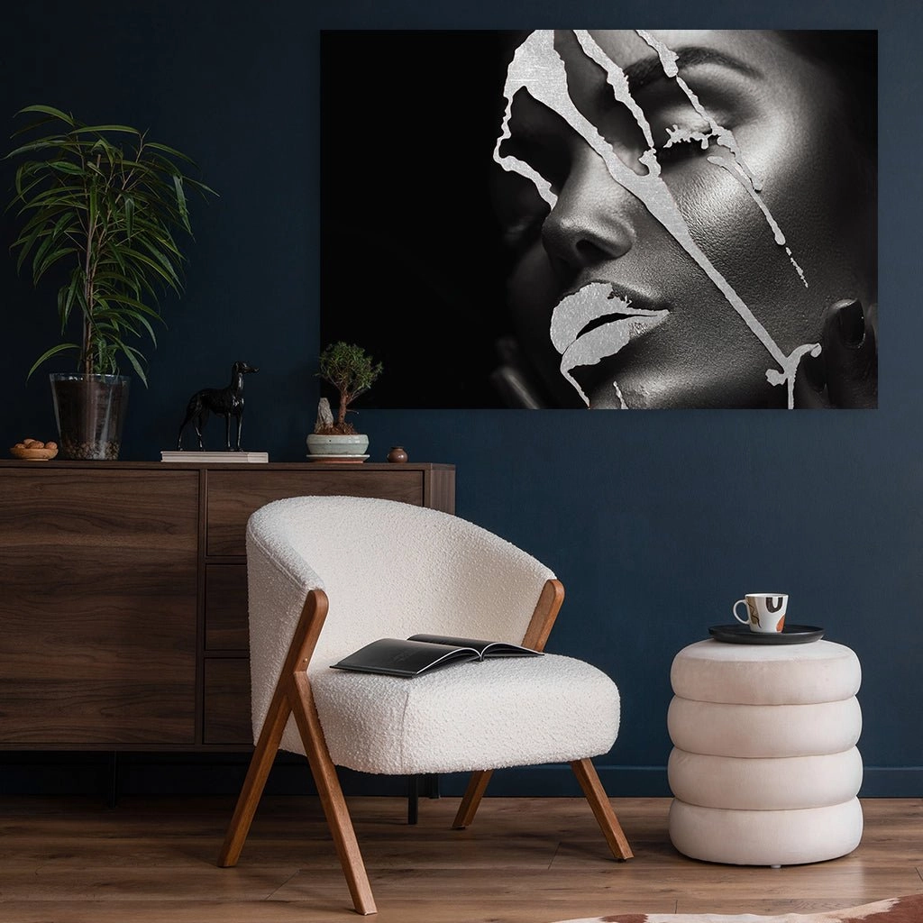 Silver Rain Silver on Acrylic