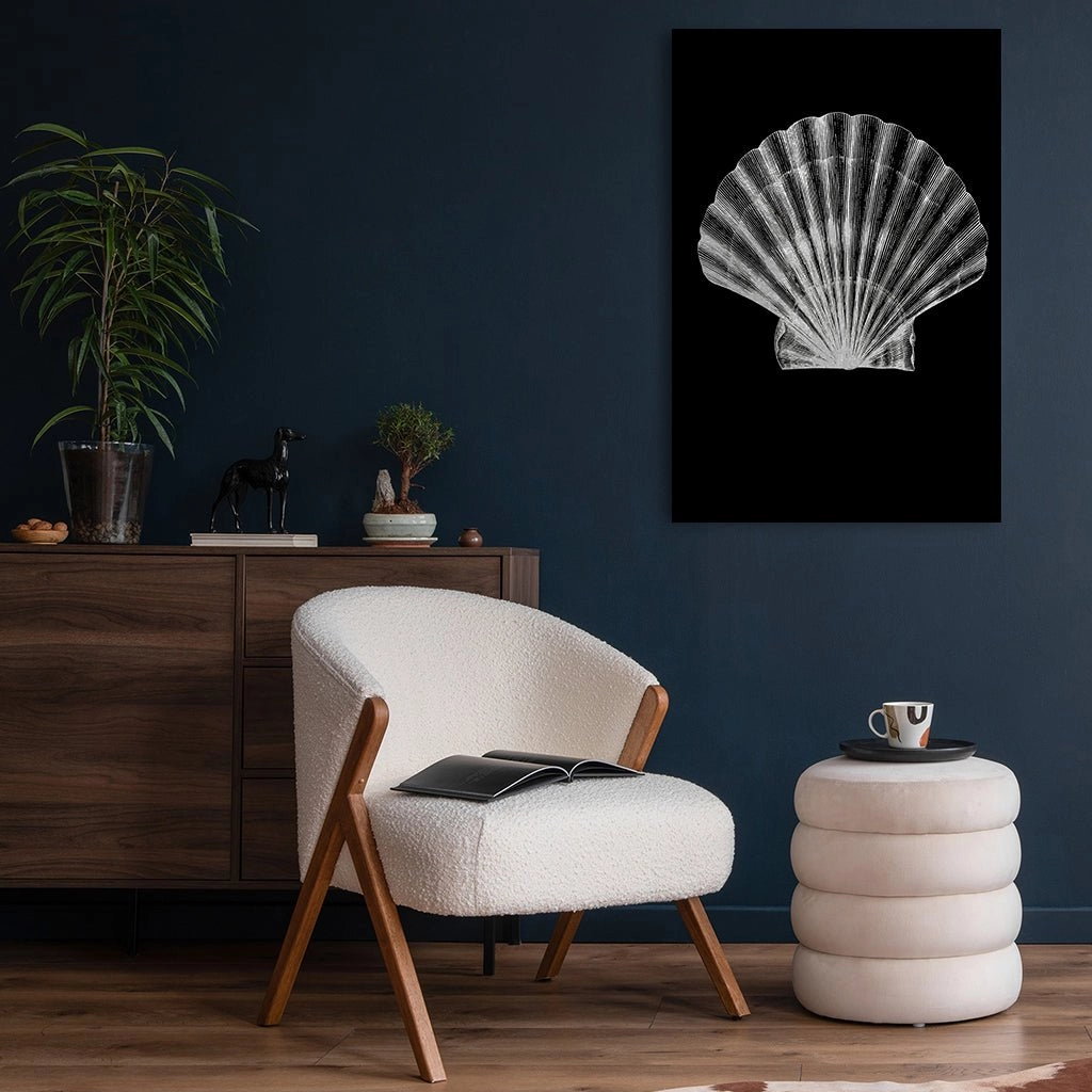 Silver Shell Silver on Acrylic