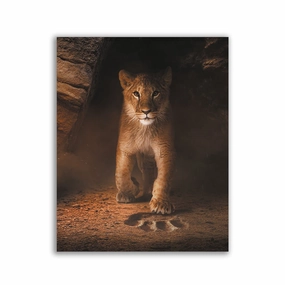 Simba by Zenzdesign framed mural artwork