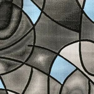 Sivas Charcoal Blue 8' X 10' Area Rug neutral everyday carpet