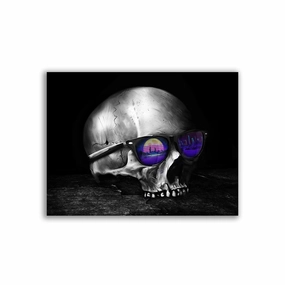 Skully by David Drake framed mural artwork