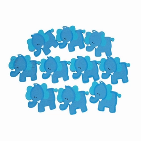 Small Elephant Animal Wooden Baby Favors, 1-1/4-inch wooden room decoration