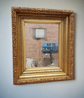 SMALL GILT FRAME MIRROR artistic wall mural