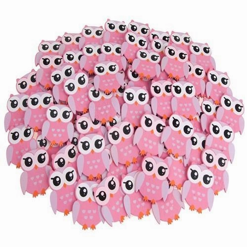 Small Owl Animal Wooden Baby Favors, 1-1/4-inch