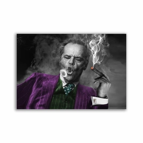 Smoking Joker by David Drake framed mural artwork