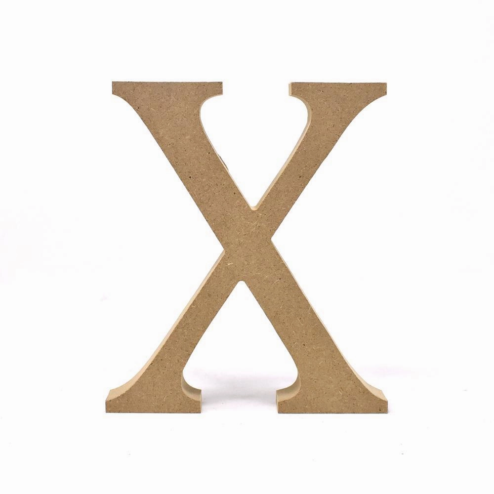 Smooth Pressed Board Wood Serif Letter, Natural, 5-1/8-Inch
