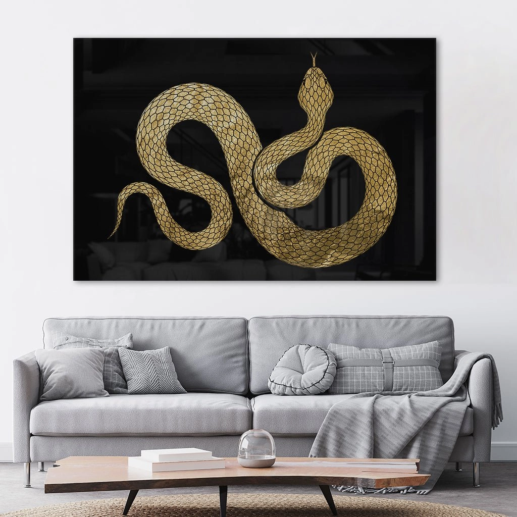 Snake Gold on Acrylic