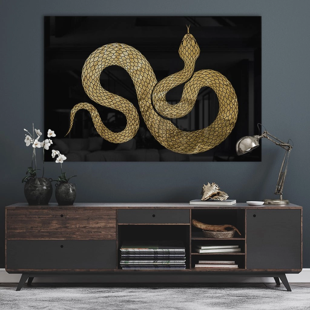 Snake Gold on Acrylic