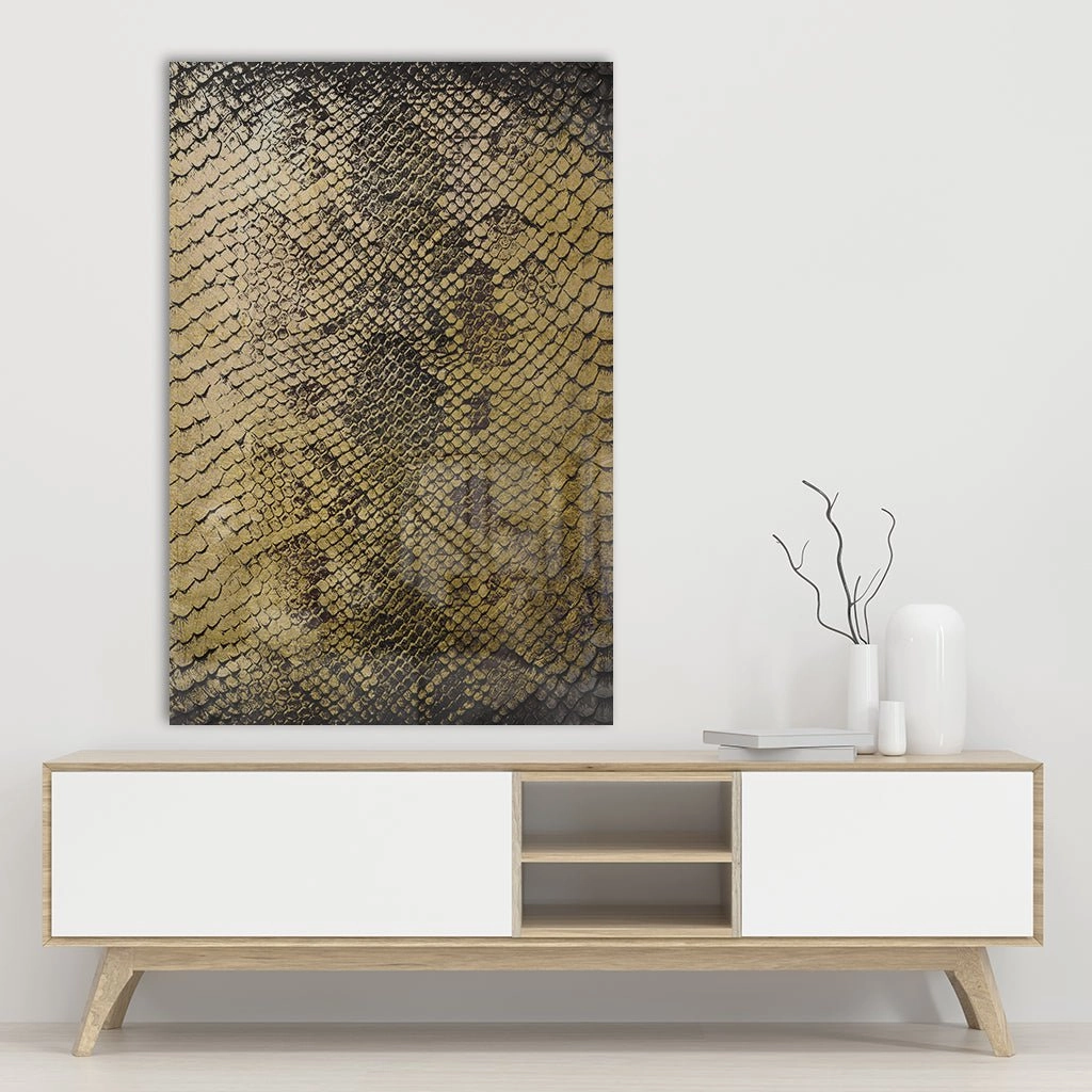 Snake Skin Gold on Acrylic