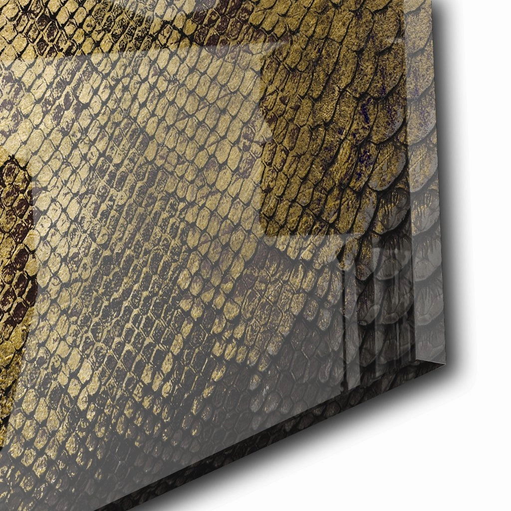 Snake Skin Gold on Acrylic