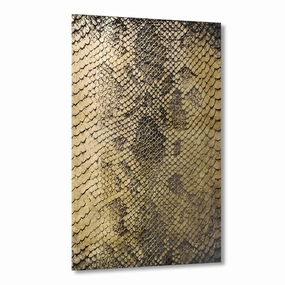 Snake Skin Gold on Acrylic framed mural artwork