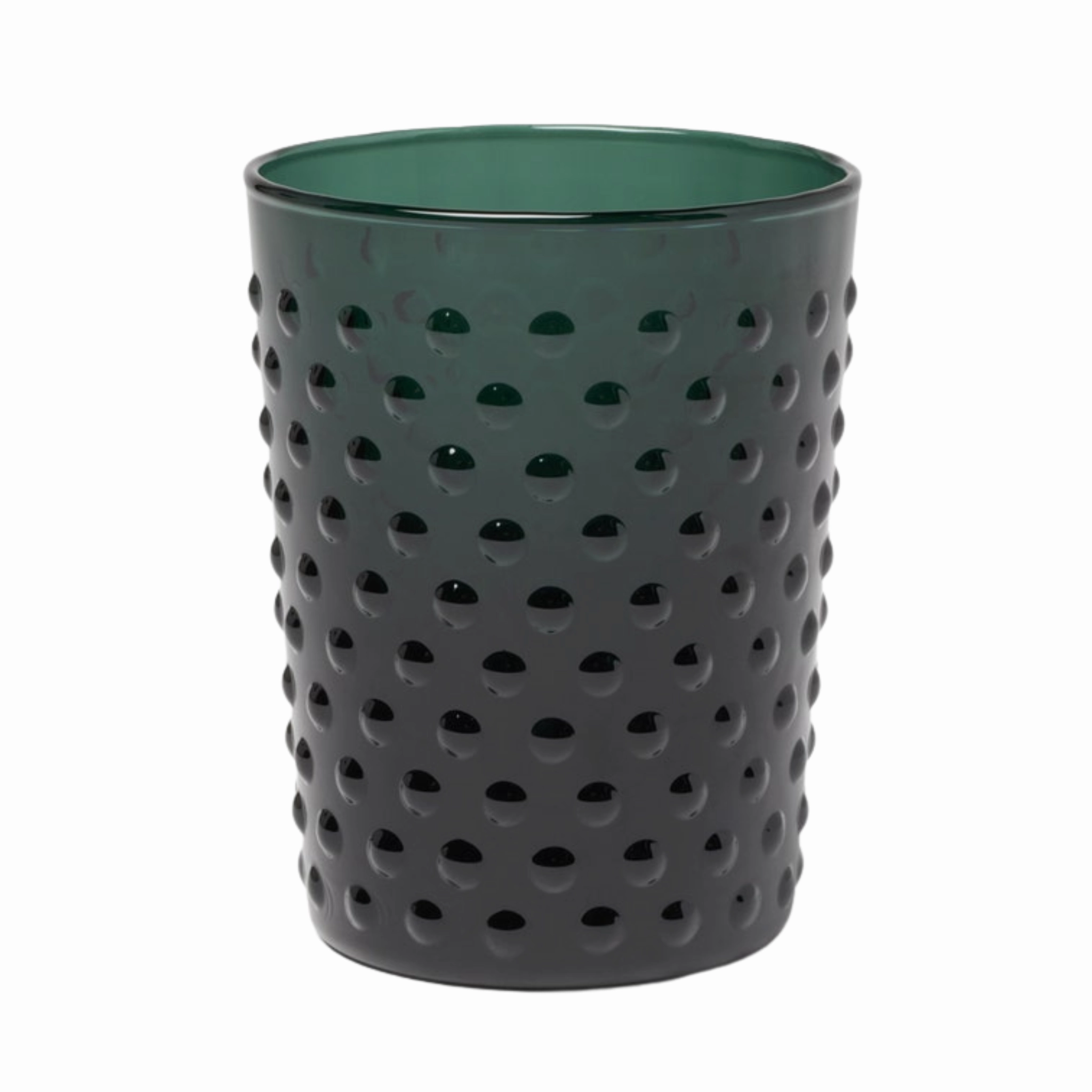 Sofia Smokey Green Hand Blown Drinking Glasses