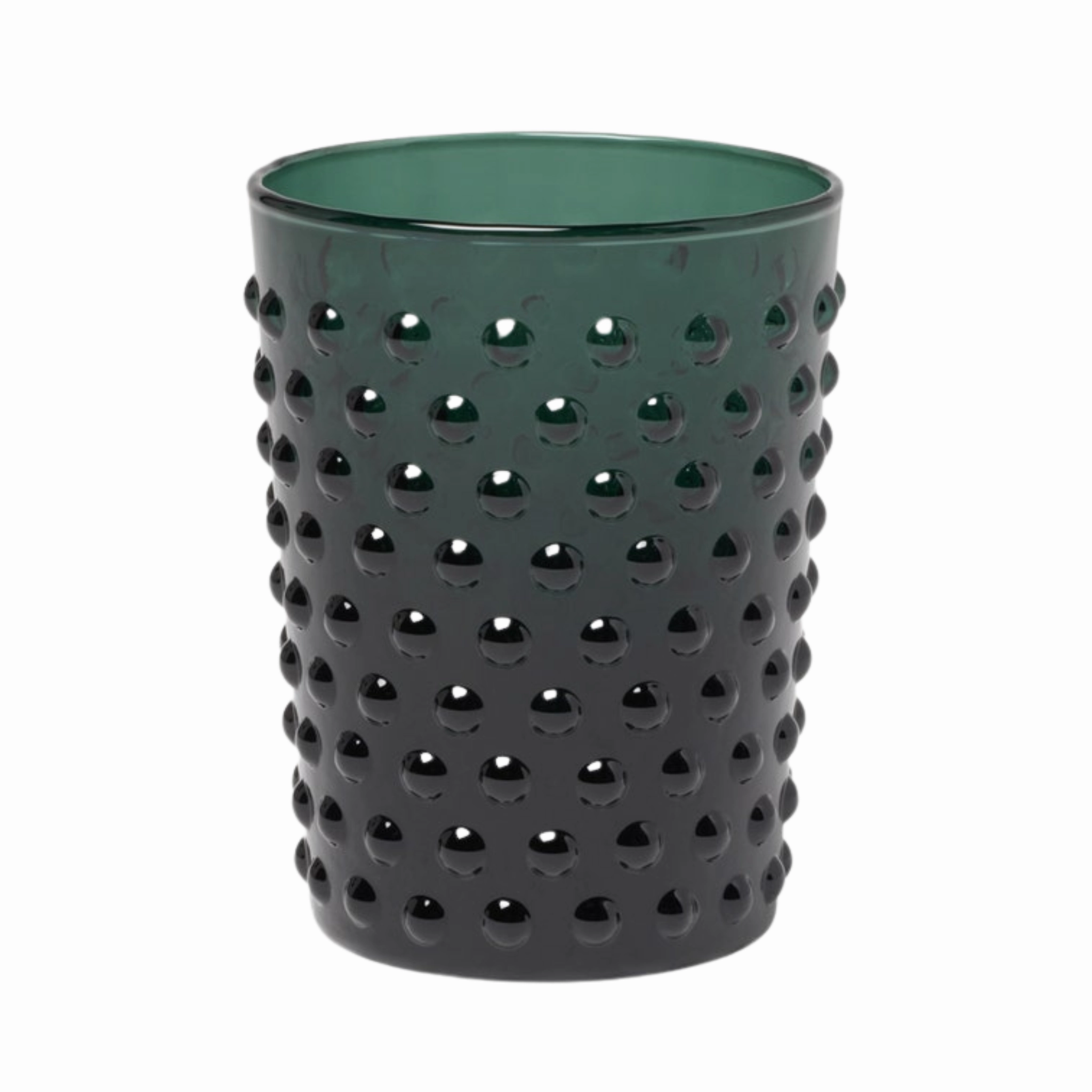 Sofia Smokey Green Hand Blown Drinking Glasses