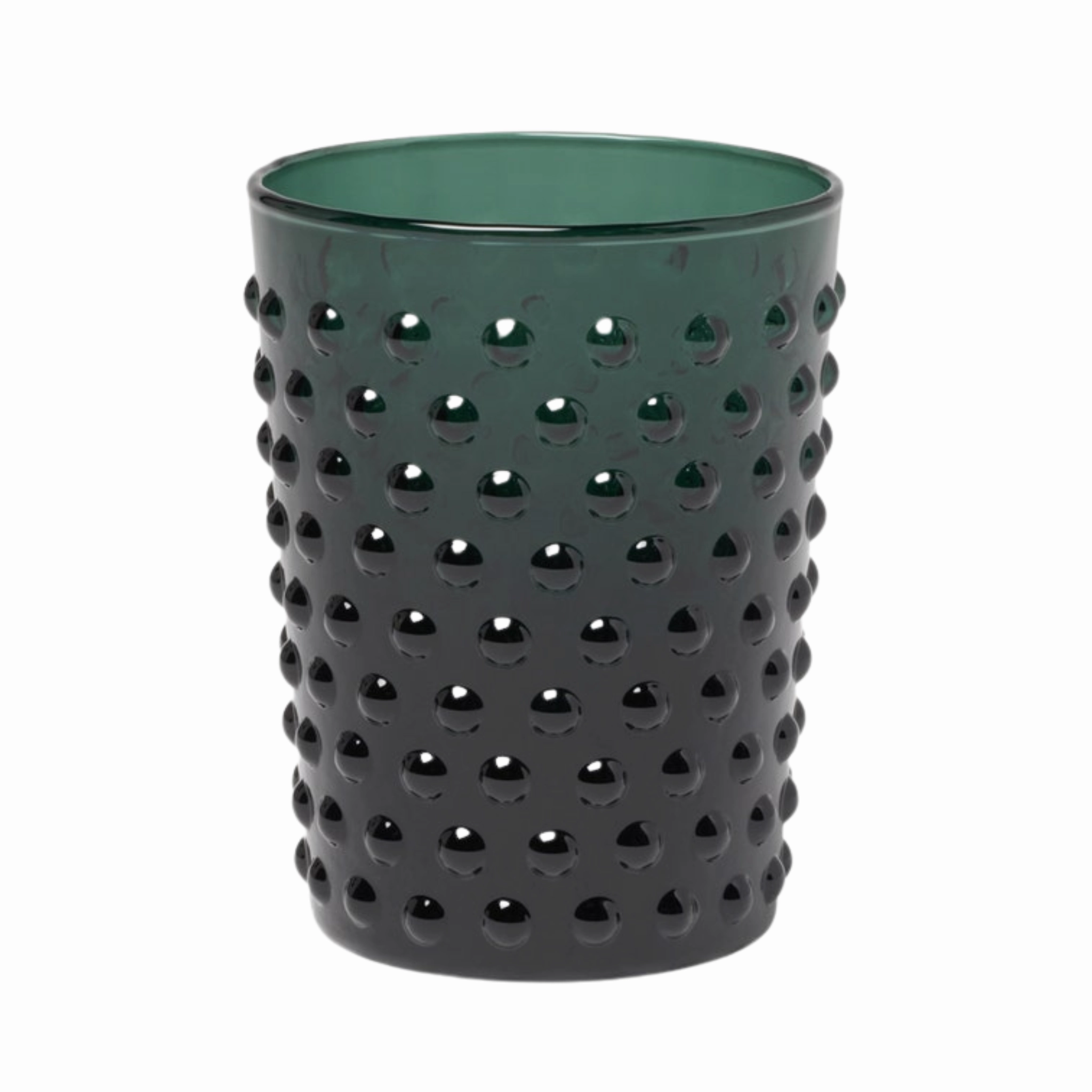 Sofia Smokey Green Hand Blown Drinking Glasses