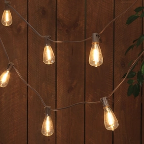 Solar LED Patio Light Set - ST38 Bulbs minimalist art object  