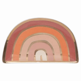 Solstice Rainbow Shaped Ceramic Trinket Tray minimalist art object  
