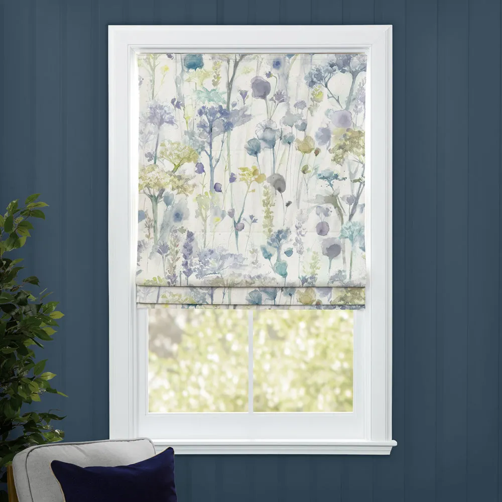 Sorong Printed Cotton Made to Measure Roman Blinds Lemon