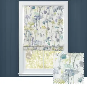Sorong Printed Cotton Made to Measure Roman Blinds Lemon chic floor carpet  