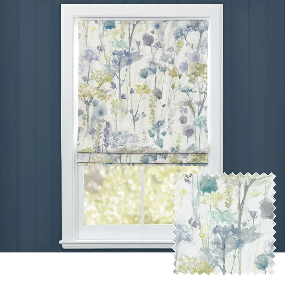 Sorong Printed Cotton Made to Measure Roman Blinds Lemon chic floor carpet  