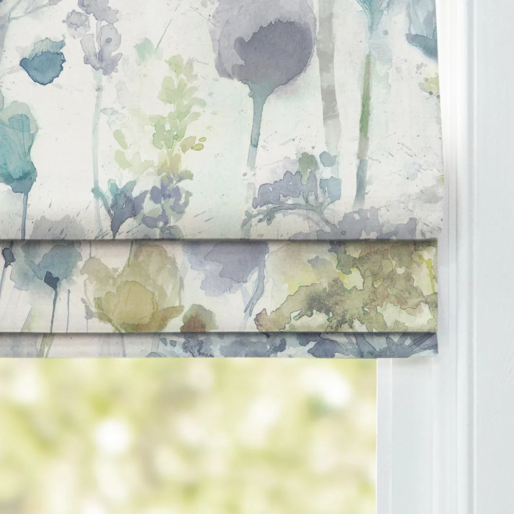Sorong Printed Cotton Made to Measure Roman Blinds Lemon