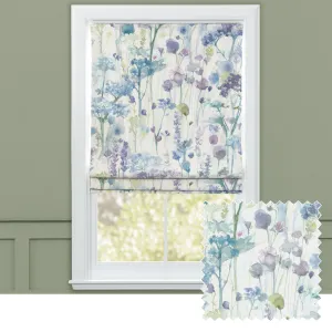 Sorong Printed Cotton Made to Measure Roman Blinds Violet chic floor carpet  