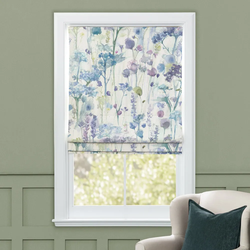 Sorong Printed Cotton Made to Measure Roman Blinds Violet