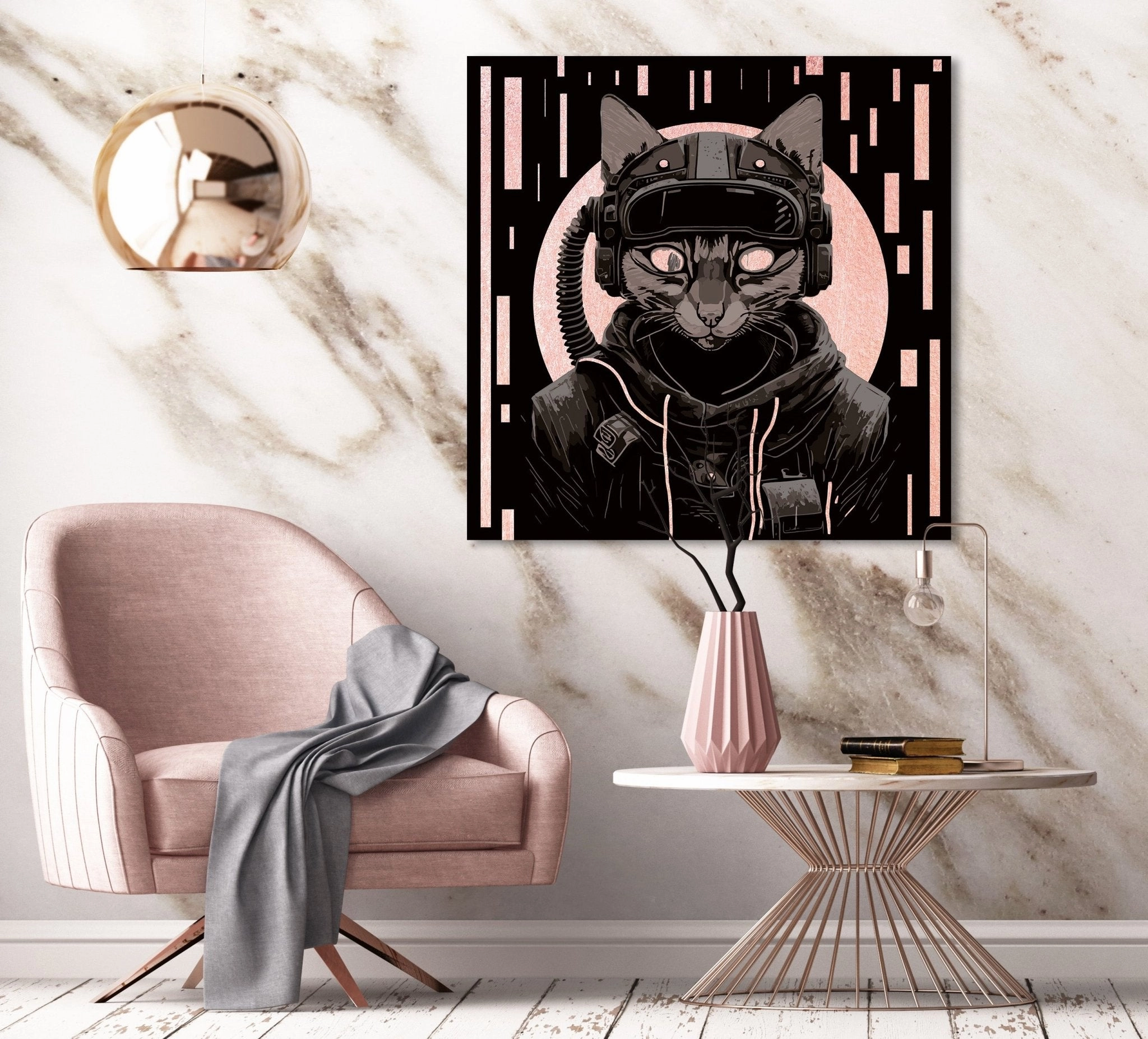 Space Cat Ros on Acrylic