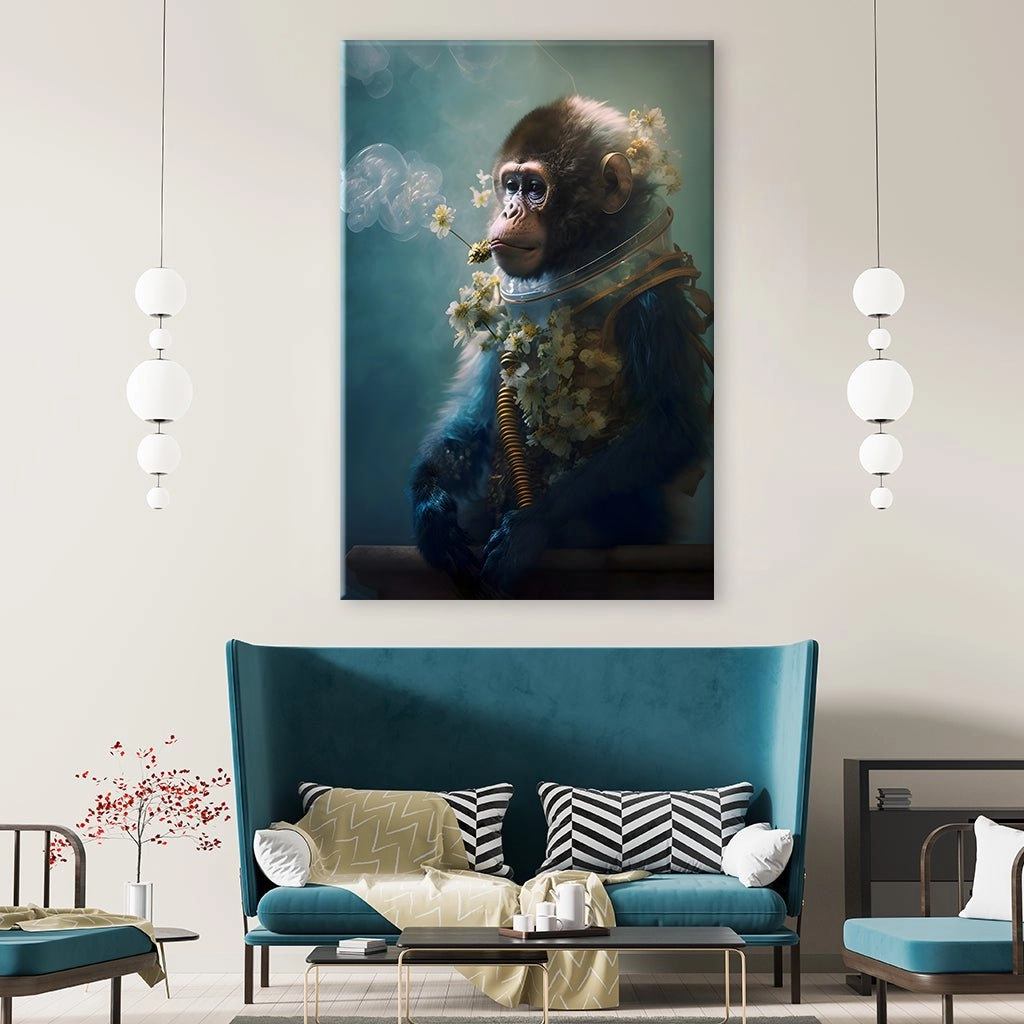 Space Flower Monkey by Juliano de Araujo