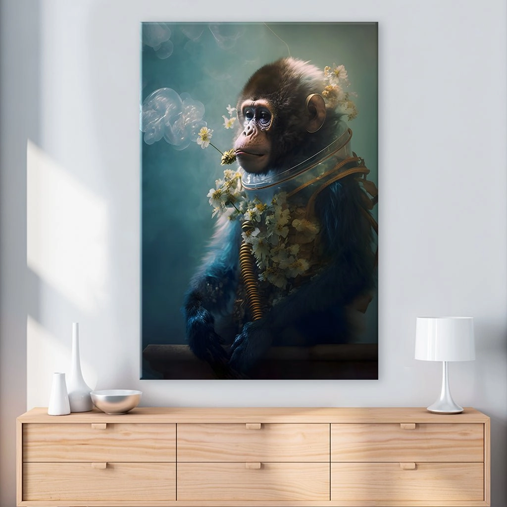 Space Flower Monkey by Juliano de Araujo