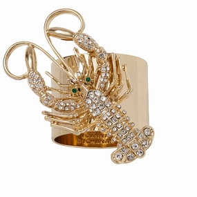 Sparkle Lobster Napkin Rings, Set of Two mini desktop sculpture