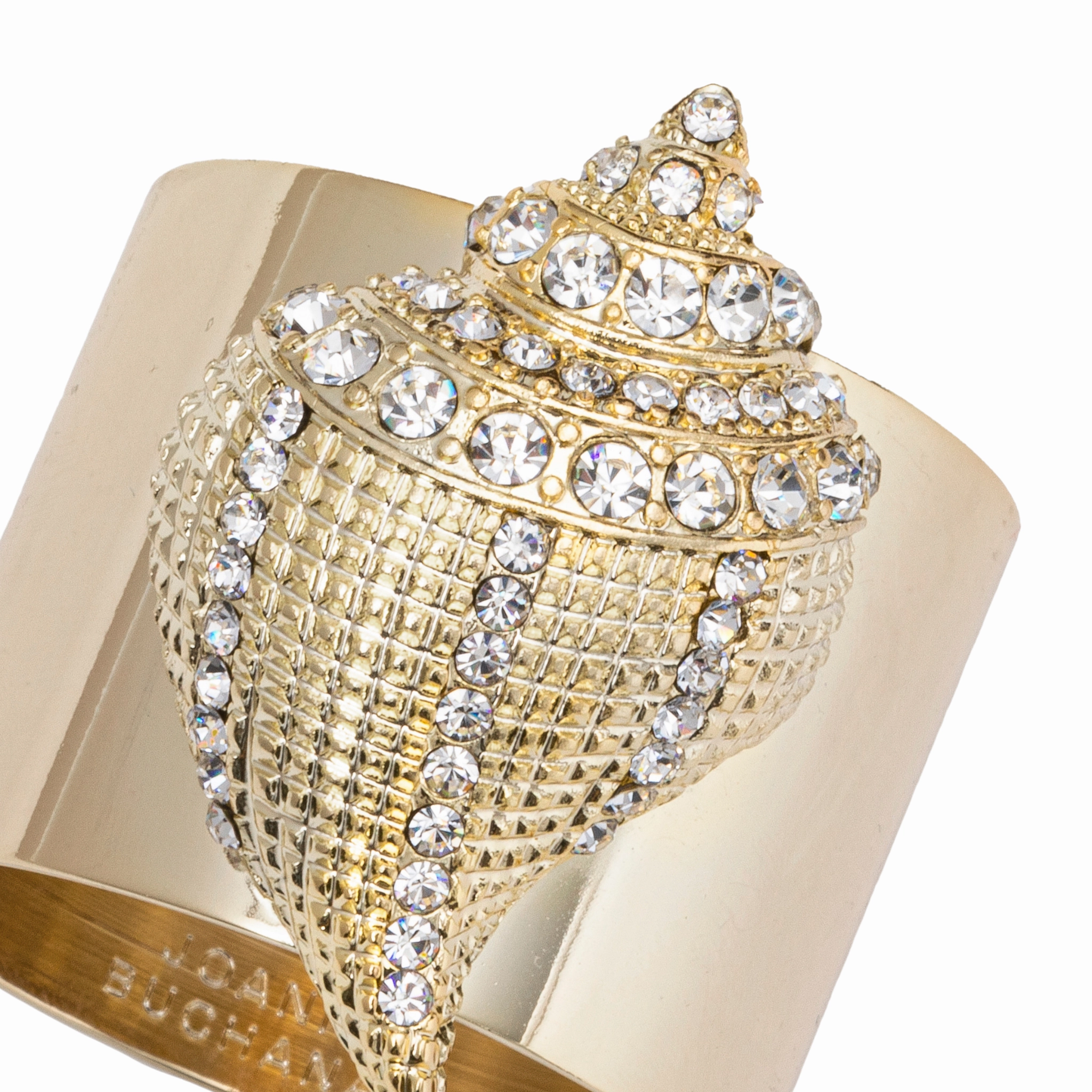 Sparkle Shell Napkin Rings, Set of Two
